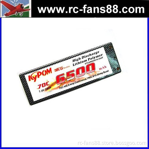 Kypom 7.4V 70C 6500Mah Hard Case Li-polymer Battery for RC Car